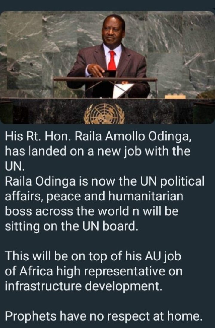 Congratulations my boss <a href="/RailaOdinga/">Raila Odinga</a>, you are internationally recognized