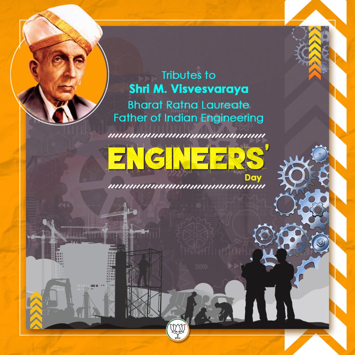 Heartfelt tributes to Bharat Ratna laureate, Shri M. Visvesvaraya on his birth anniversary. #EngineersDay