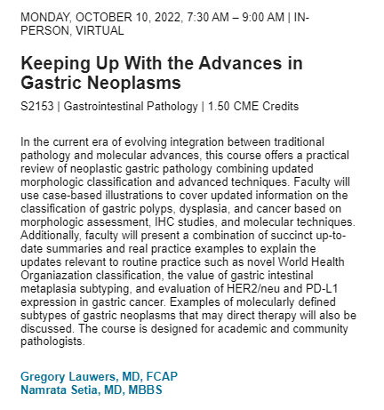 UChicagoPath's tweet photo. Feeling withdrawal or FOMO from #ASCP2022? 

Several more faculty will be teaching at #CAP2022 in N'awlins

Geoff Wool with 2 courses on Oct 8 and Nam Setia @nsetia5 on Oct 10 and @JBennMD on Oct 11 https://t.co/qEVKgp8FGy