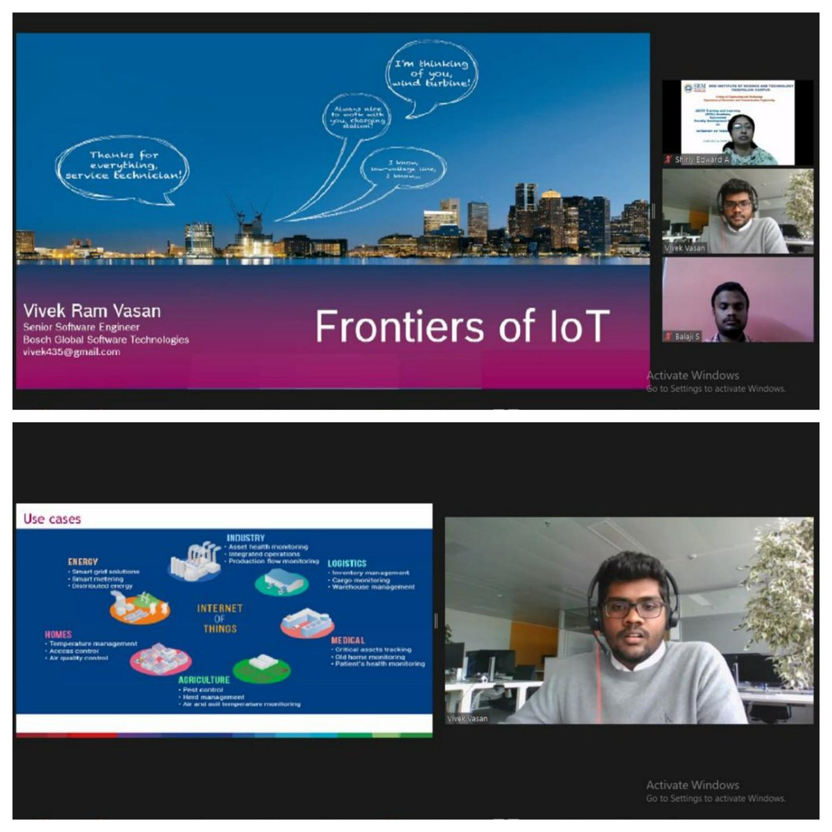 srmvdp_campus's tweet photo. The ATAL sponsored FDP on “Internet of Things” is organised by the Department of ECE,SRMIST-VDP Campus from 12-09-2022 to 23-09-2022.The second session of ATAL sponsored FDP on “Internet of Things” was conducted through zoom platform
#ece #ecewithdatascience #datascience #srmite https://t.co/ZAgfUlCJZl