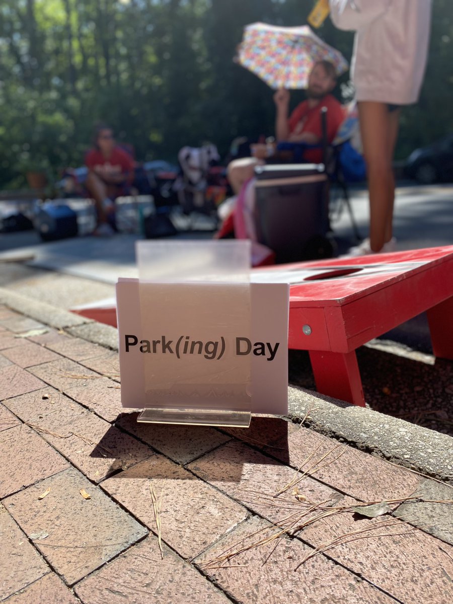 International #parkingday starts Friday. But <a href="/NCStateCNR/">NC State College of Natural Resources</a> #prtm is full of overacheivers