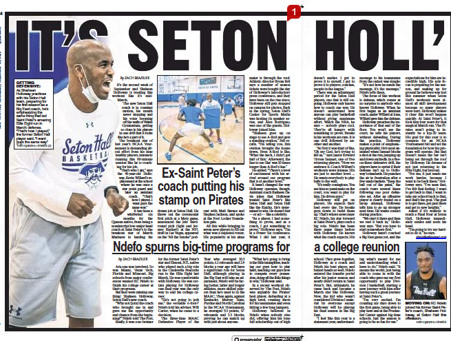 The biggest that struck me spending time with Shaheen Holloway is his intensity. Last March didn't change anything for him. “For me, it just made me work harder, because I want to be back there.' Profile and bid dy in paper for @SetonHallMBB nypost.com/2022/09/13/set… #shbb #hallin