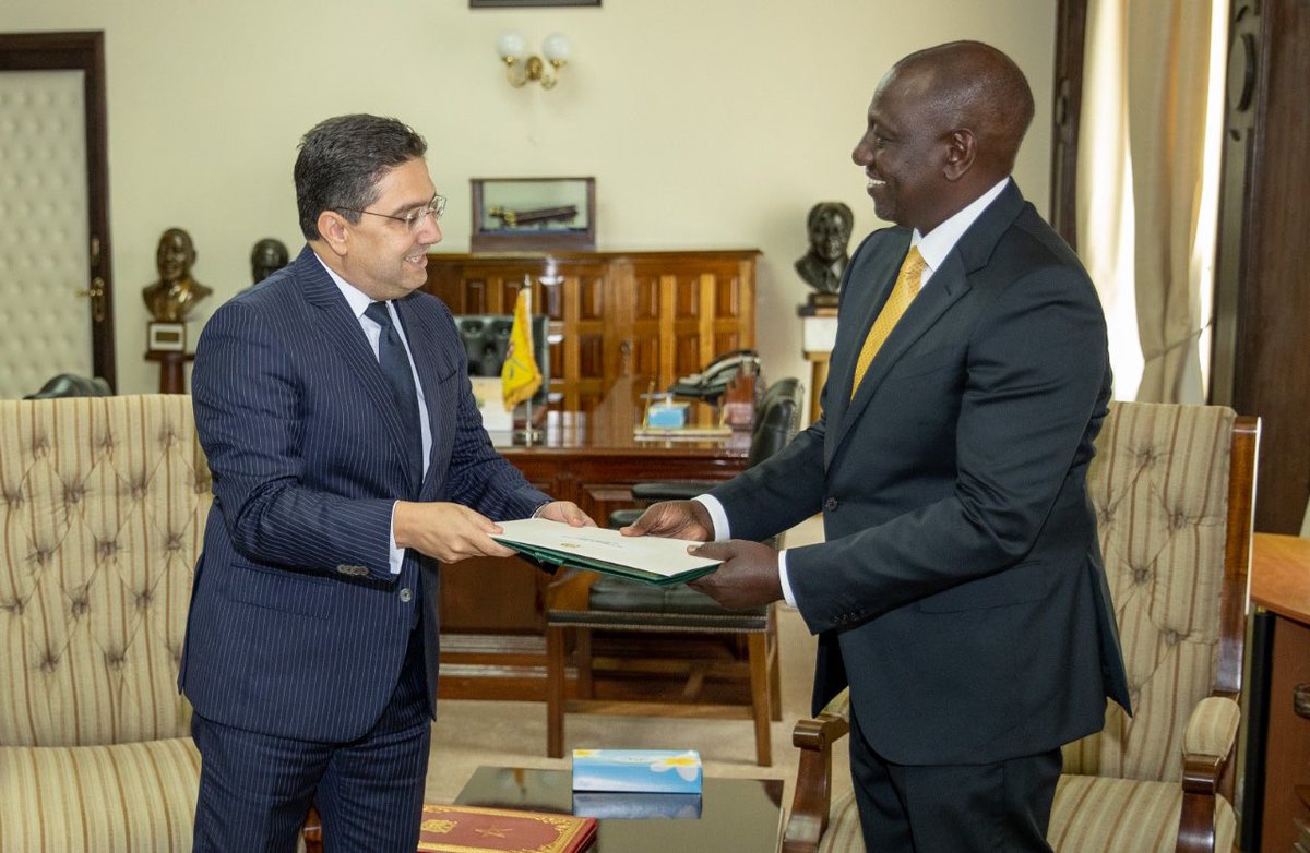 MoorishMovement's tweet photo. 🔴🇲🇦🇰🇪— Énorme coup de théâtre ! Le nouveau président du Kenya (pays allié historique du Polisario) annule sa reconnaissance du Polisario et prend des mesures pour réduire la présence de l'entité dans le pays. https://t.co/h1QwzoU9J1