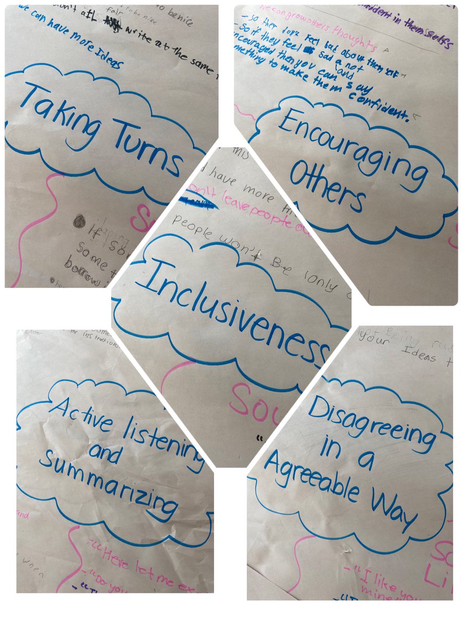 Engaging in accountable talk while discussing why that’s important and what is looks and sounds like. #accountabletalk #math #grade6 #grade6classroom #grade6teacher #mrspersaudsclassroom