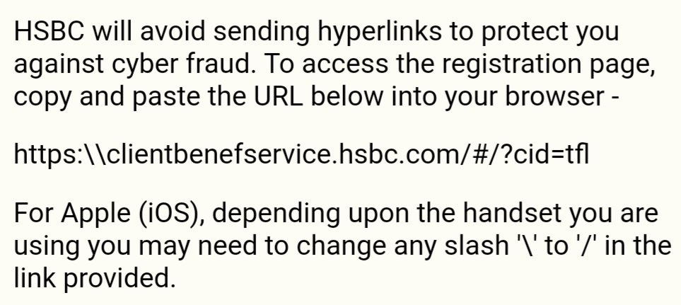 __BrettWilson__'s tweet photo. Some top-notch interwebs work by HSBC. Not understanding backslashes is an extra bonus. https://t.co/yWxgvFQzZG