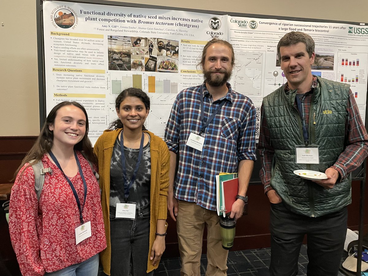 Dr. Carrie Havrilla (@carrie_havrilla) on Twitter photo Proud PI here! <a href="/DrylandLab/">Dryland Ecology and Management Lab</a> grad students <a href="/LouisaKimmell/">Louisa Kimmell</a> <a href="/AmyShaminGill/">Amy S Gill</a> and John Bacovcin are in Flagstaff this week for the Biennial Conference for Science and Management on the Colorado Plateau and SW Region! If you're around, check out their talks on #dryland #restoration! Proud PI here! <a href="/DrylandLab/">Dryland Ecology and Management Lab</a> grad students <a href="/LouisaKimmell/">Louisa Kimmell</a> <a href="/AmyShaminGill/">Amy S Gill</a> and John Bacovcin are in Flagstaff this week for the Biennial Conference for Science and Management on the Colorado Plateau and SW Region! If you're around, check out their talks on #dryland #restoration!