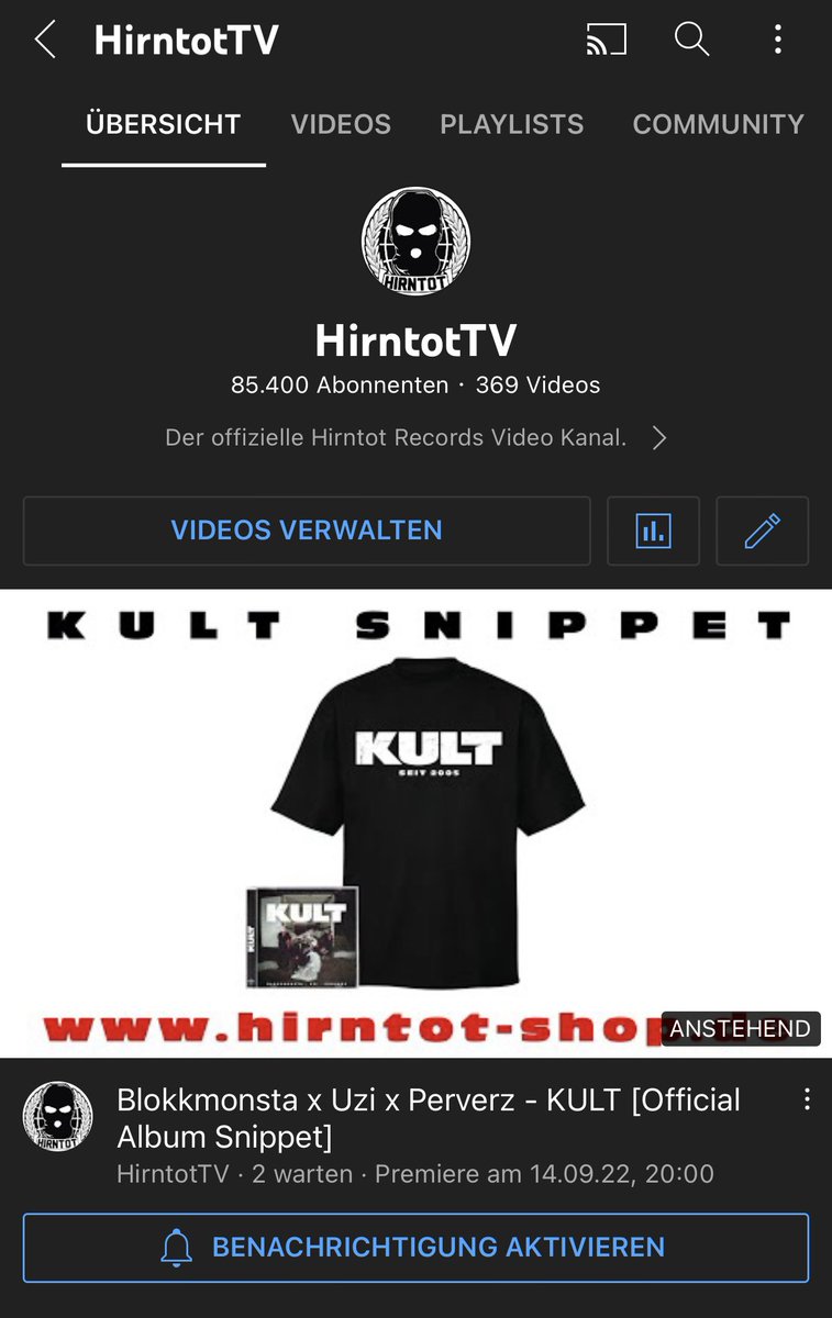 blokksta's tweet photo. HEUTE 20:00 KULT SNIPPET!!!

ZUR PREMIERE: https://t.co/4Kq7dnesAo https://t.co/dzl7LAkcid
