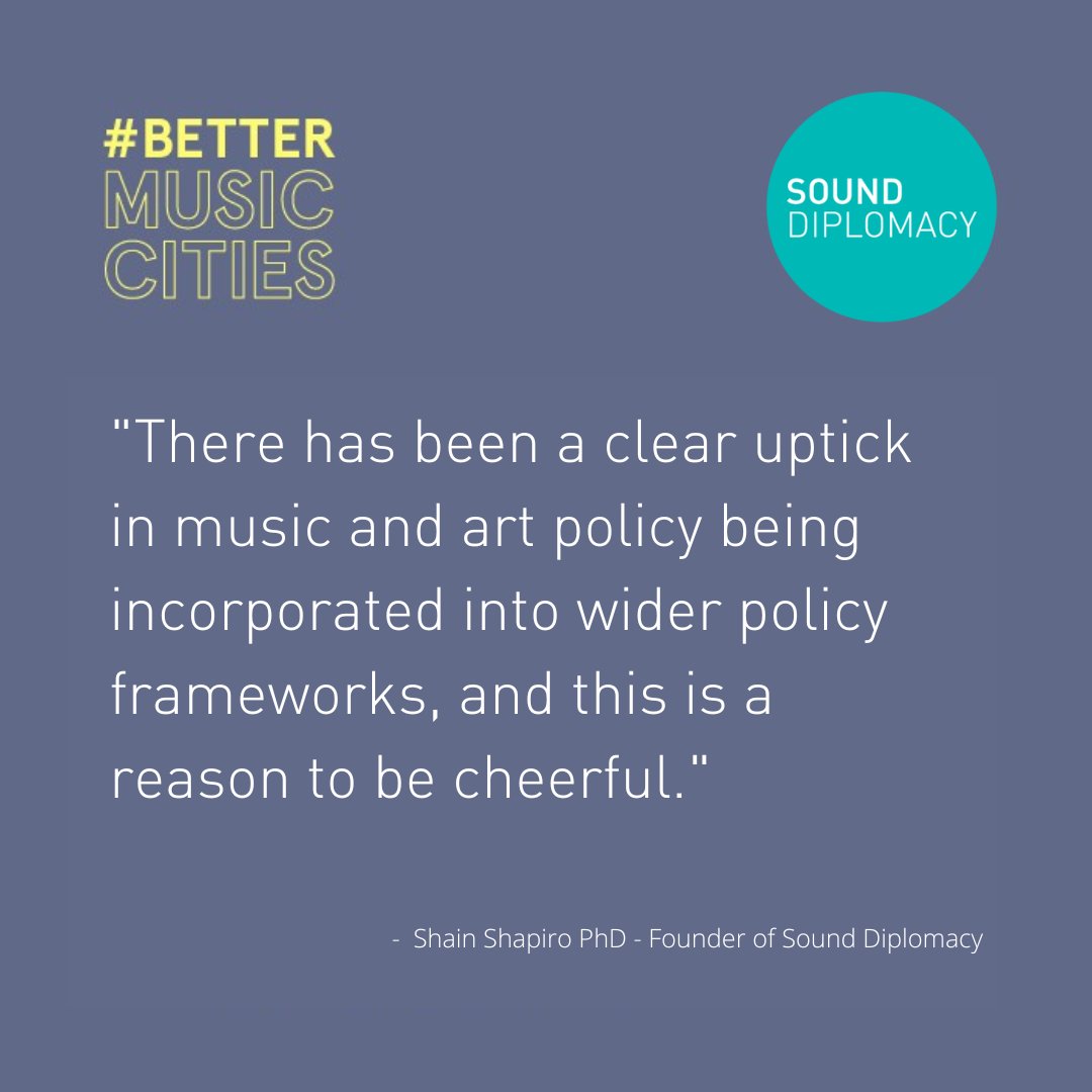 Continuing our #MusicCitiesResilienceHandbook series, the third article looking at Recommendation #6 - ‘Ensure Music &amp; Art is Included In Policy Frameworks’ is available to read on Medium now - shainshapiro.medium.com/revisiting-the…