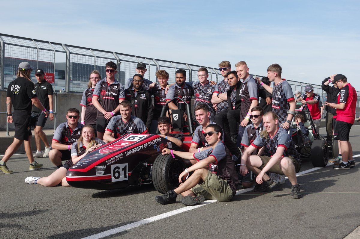 FormulaStudent's tweet photo. #throwbackthursday - more teams and their cars in the pitlane of #FS2022 @HWRacing @SalfordRacing https://t.co/v4LjQ2WqQd