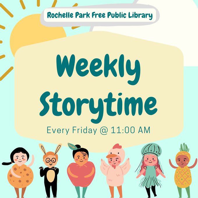 ROPKLibrary's tweet image. In-Person Storytime - Every Friday @ 11:00 AM

Join us at the library every Friday for songs and stories to delight your little ones!

#NJlibrary #Storytime #Inpersonprograms #Childrensprograms #RPLibrary
