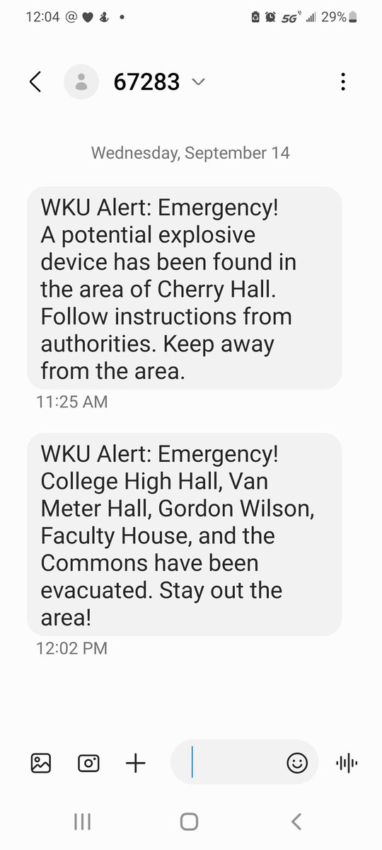STAY AWAY FROM THE TOP OF THE HILL. An explosive device was found behind Cherry Hall. They believe the device to be construction related. However, until they contain the situation DO NOT come near the area. Stay Safe Toppers.