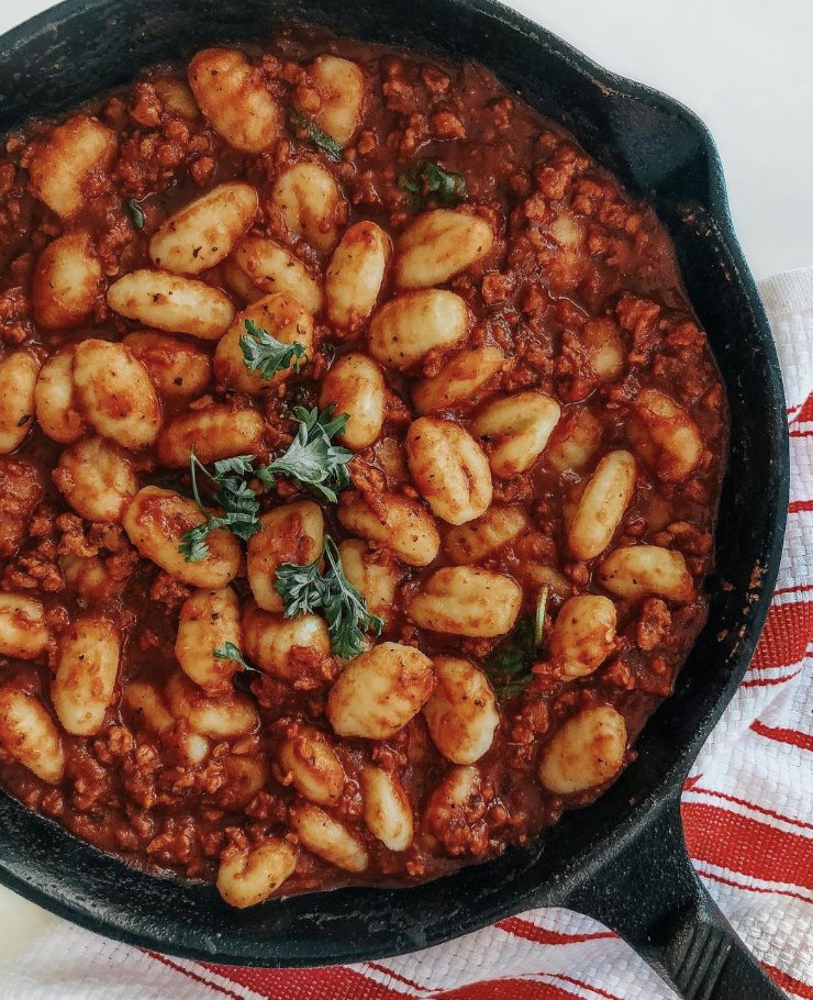 gardein's tweet image. Gnocchi with our Plant-based Ground Be'f is the ULTIMATE #comfortfood! Thanks to @mitali.eats for this delicious dinner idea! 😍
🌱💪 #Vegan #Flexitarian #Vegetarian #Plantbased. Tag us in your #Gardein creations to be featured daily!