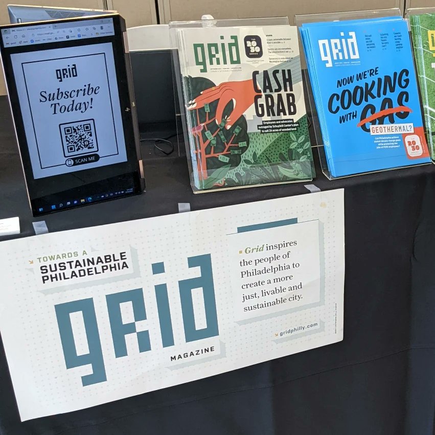 gridphilly's tweet photo. 🎨 Grid is excited to be handing out magazines and supporting the Art and Environmental Justice Symposium hosted by Mural Arts Philadelphia at the Free Library! 📚
#ENVIRONMENTALJUSTICE
#JusticeSymposium
#FreeLibraryofPhiladelphia
#ClinateJustice
#DrywallImplosion
#Grid https://t.co/iSTBu0YRAH