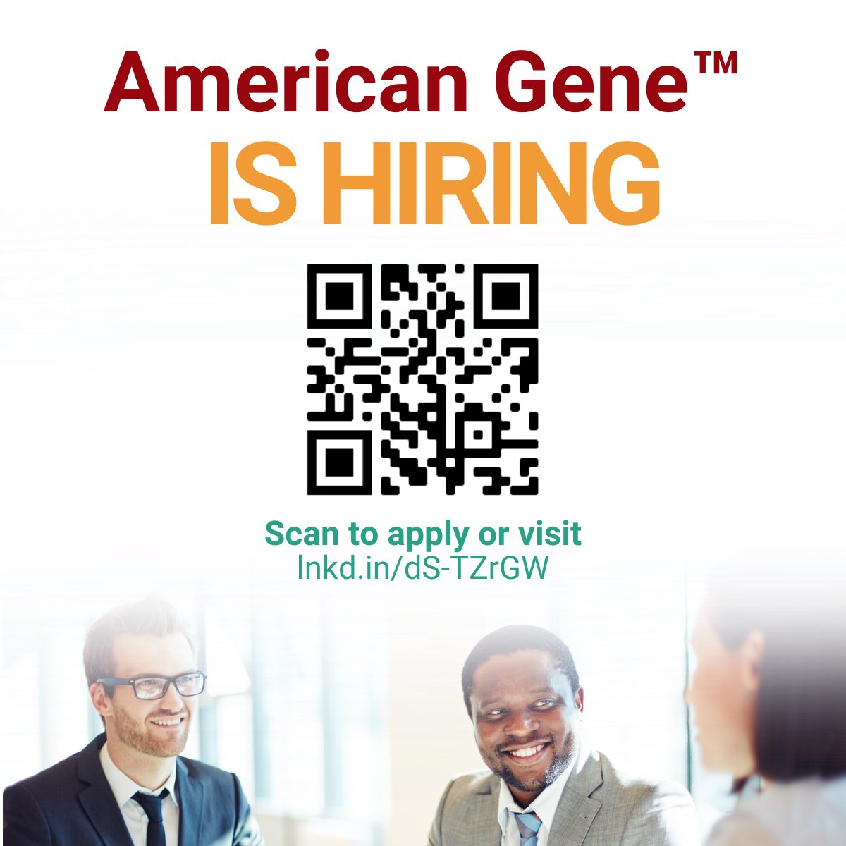 americangene's tweet photo. We are looking to #hire an experienced and innovative #AssociateScientist! We’re looking for a dedicated team member to work with our discovery team to validate targets for progression to #ProductDevelopment, #Manufacturing and #ClinicalTrials. Apply here https://t.co/N9a3uipaXp https://t.co/Q9rdR98ks7