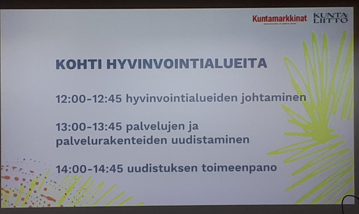 PetteriTa's tweet photo. Kaikissa näissä #kuntamarkkinat tänään käsitellyissä hyvinvointialueteemoissa @KelaFpa mukana: tiedolla johtaminen, asiakkaan sujuvat palvelut ja yhteistyö toimeenpanossa. https://t.co/BAYpXNGeHJ #hyvinvointialue #tieto #etuudet #palvelut https://t.co/dZFciHSkbb