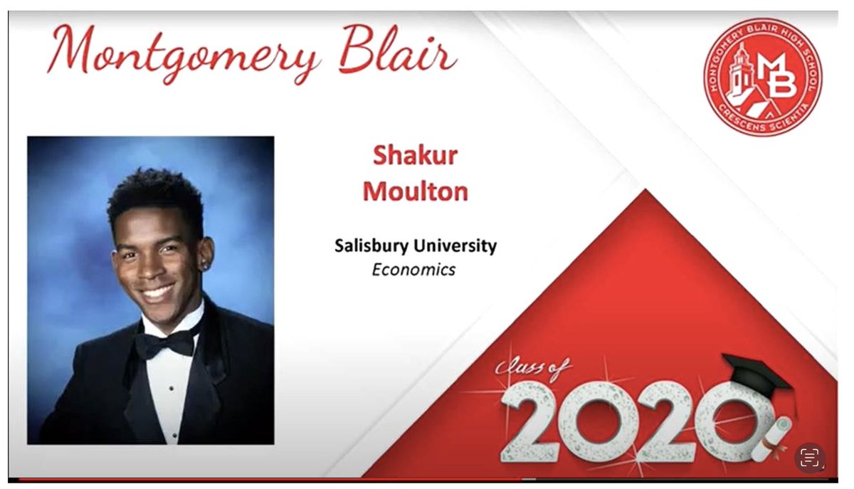 RenayCJohnson's tweet photo. I’m deeply saddened by the sudden death of Shakur Moulton, Blair Graduate Class of 2020 and Salisbury University student. Please support his family with his funeral services. https://t.co/4nymj6N5Fg https://t.co/Jk8vvNRjMA