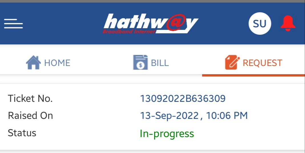 ankursu's tweet photo. @HathwayBrdband @GTPLHathwayLtd @Hathway_Net @HathwayBrdband  the ticket number mentioned below is pending for more than 24 hours. Am barely able to get speed of 20 MBPS whereas i am paying for 100 MBPS plan. I am working from home and expect faster resolution. Please expedite. https://t.co/utkL8m8lkI