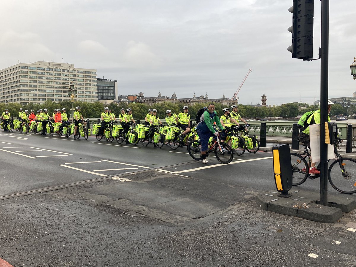 Great to see the <a href="/stjohnambulance/">St John Ambulance England</a> cycling support team working with <a href="/LAS_CycleTeam/">LAS Cycle Team</a> during this week’s ceremonies in London.