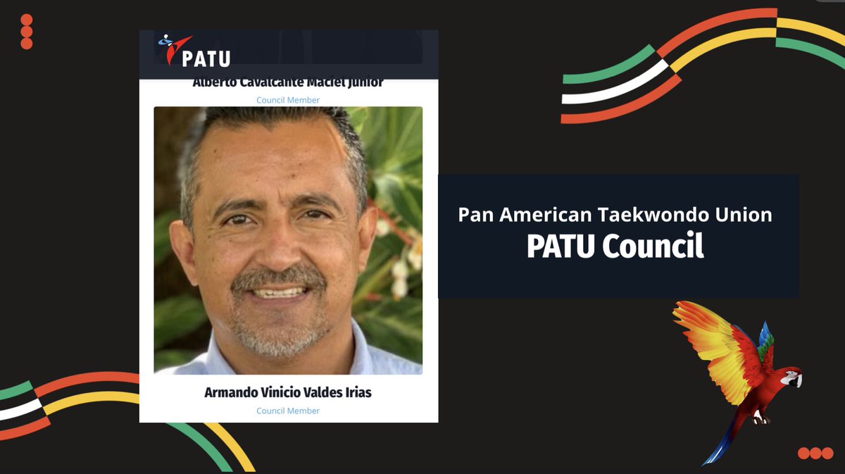 ecodeatletas's tweet photo. ¡Histórico! 

Armando Vinicio Valdés Irías @viniciovaldes, Presidente de la Federación de Taekwondo @FenathTKD, forma parte del Consejo de PATU. 

Esta es la primera ocasión en la que Honduras cuenta con un representante en dicho consejo internacional. https://t.co/4pZIoxNjjV