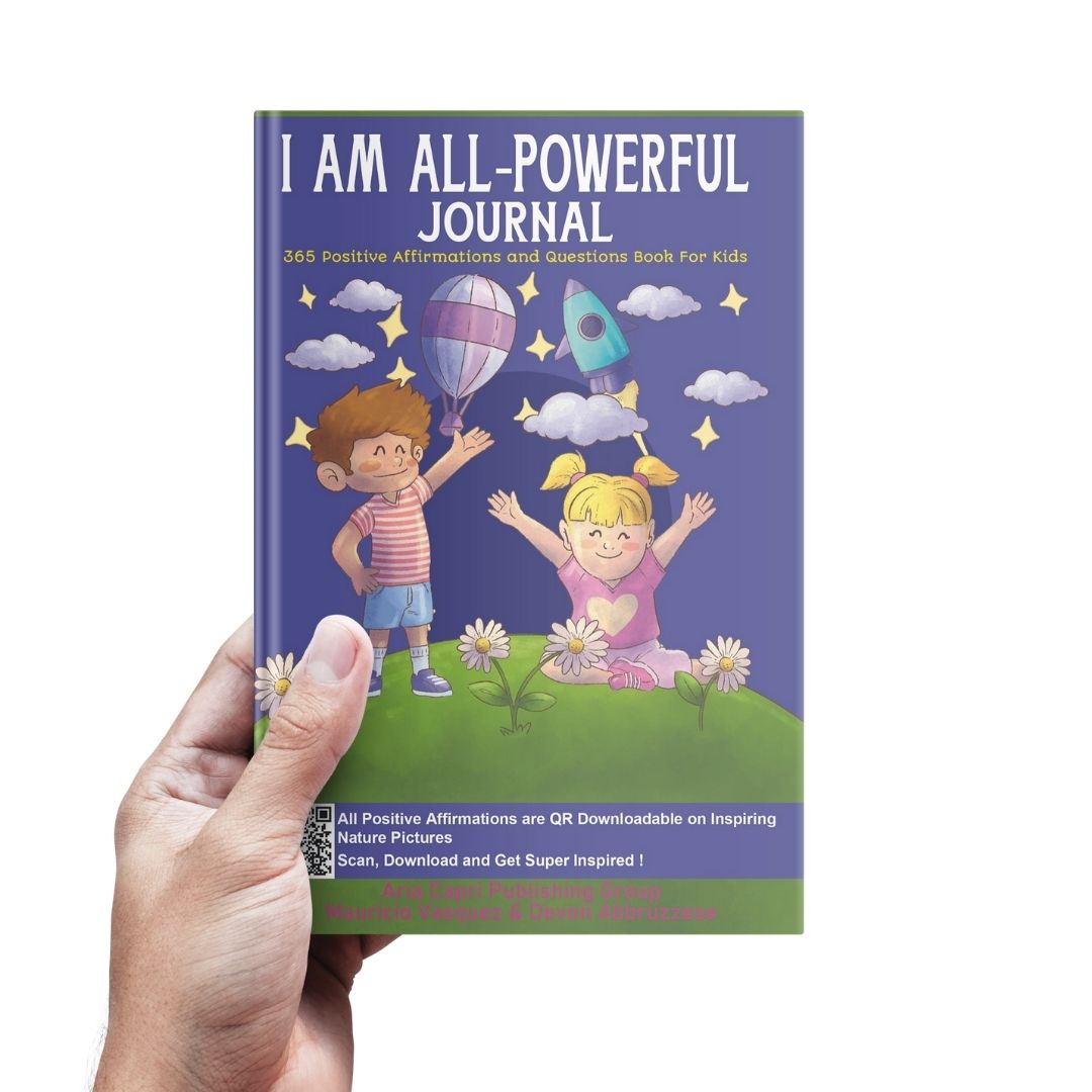 AriaCapriPub's tweet image. I AM ALL-Powerful Journal 365 Positive Affirmations and Questions Book for Kids 

BUY HEREhttps://geni.us/IAmAllPowerfulLink

 #teachingkids #activitybookforkids #Howtoteachkids