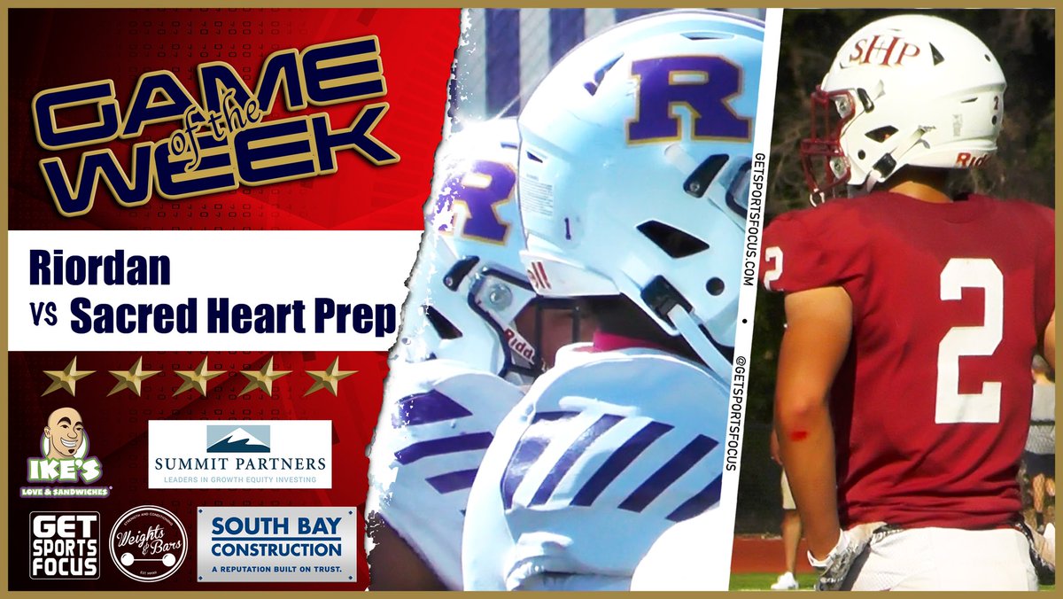 GetSportsFocus's tweet photo. #LFG Week #4 GSF Game of the Week

@RiordanFootball vs @SHPAthletics

✅ Follow @GetSportsFocus https://t.co/pit8EmqpgT
