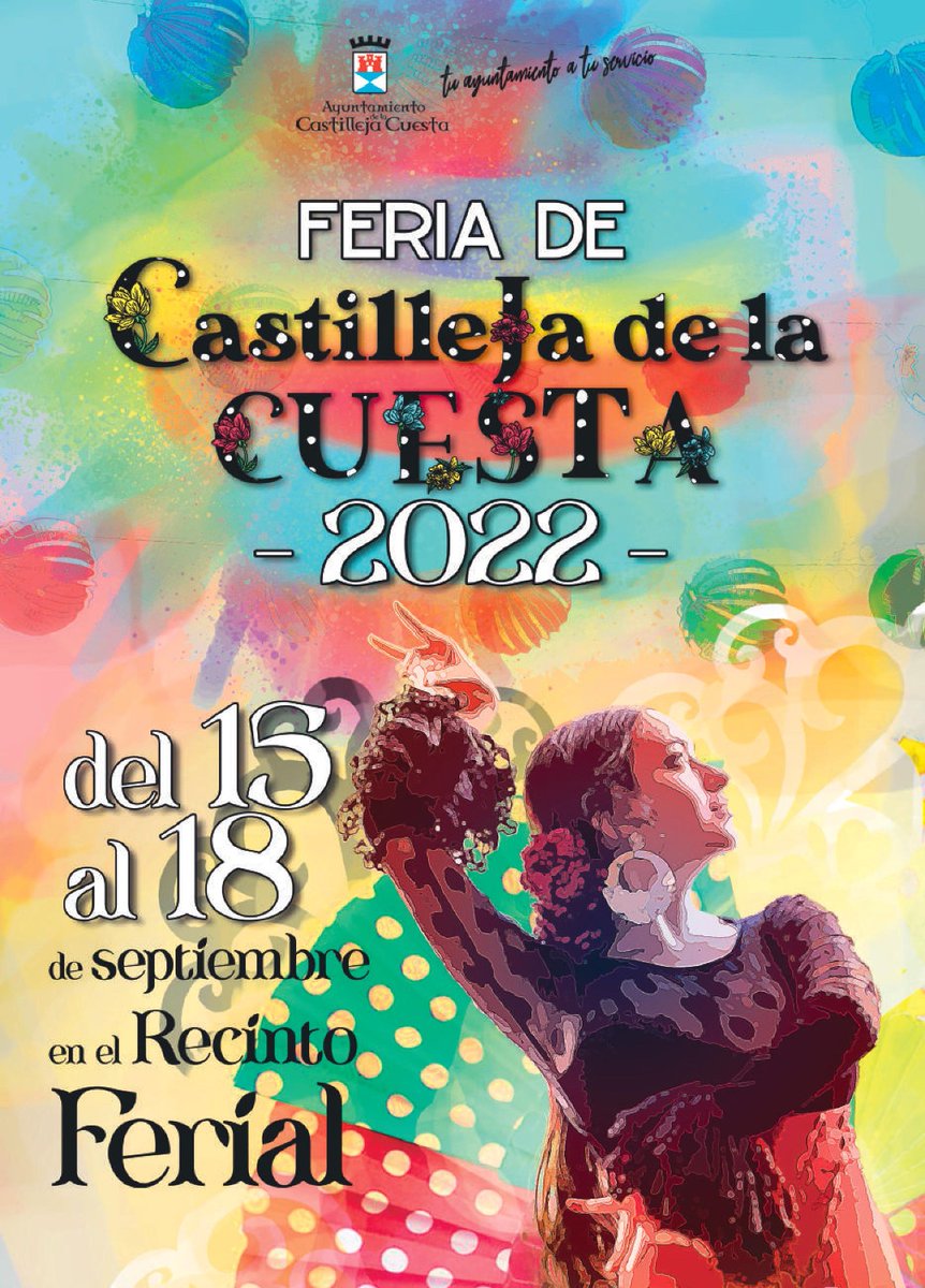 CastillejaCta's tweet photo. 🔴 La #FeriaCastillejaCta arranca mañana, teniendo por delante 4️⃣ días de #música y diversión 👏

🤩 El recinto ferial reunirá a artistas de la talla de @Chenoa  @elseluelmusical @Raseloficial Juanlu Montoya @Ecosdelrocio4 @RayaRFlamenco @LosRebujitos

#FeriaCastillejaCta https://t.co/oP23SMkQnK