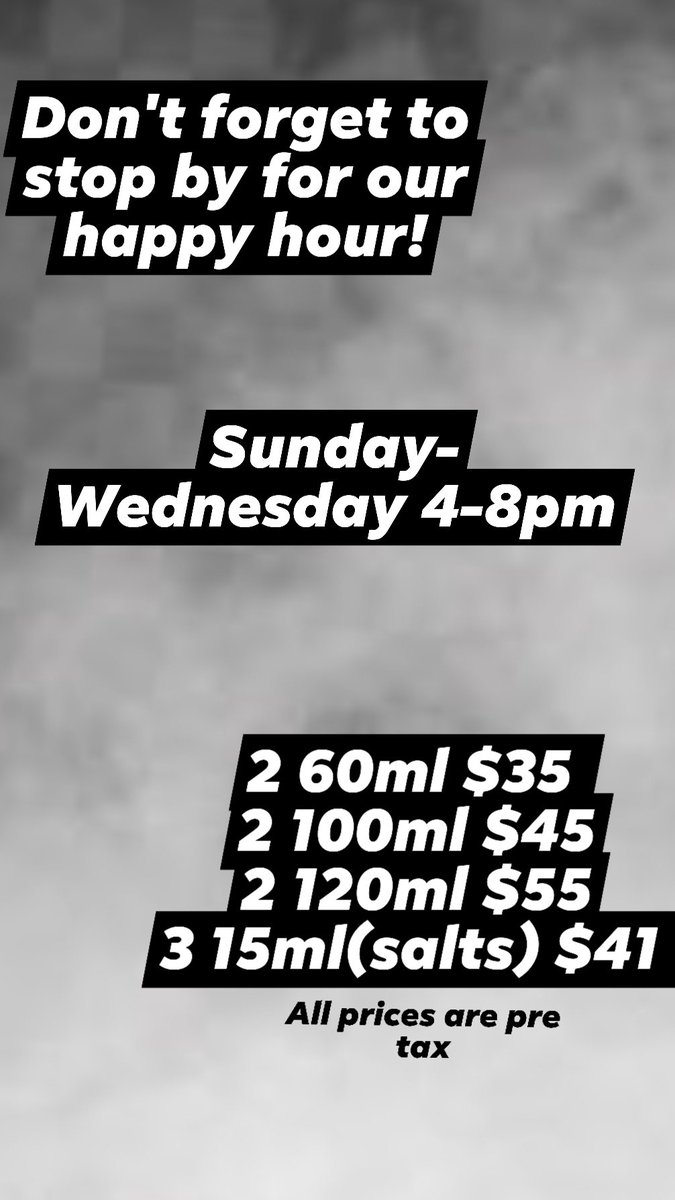 CurrentVapors's tweet photo. Restock before the weekend with this deal at Current Vapor!💨

43 Ft. Union Blvd. 
Midvale, UT 84047 https://t.co/vyN3tIBGi6