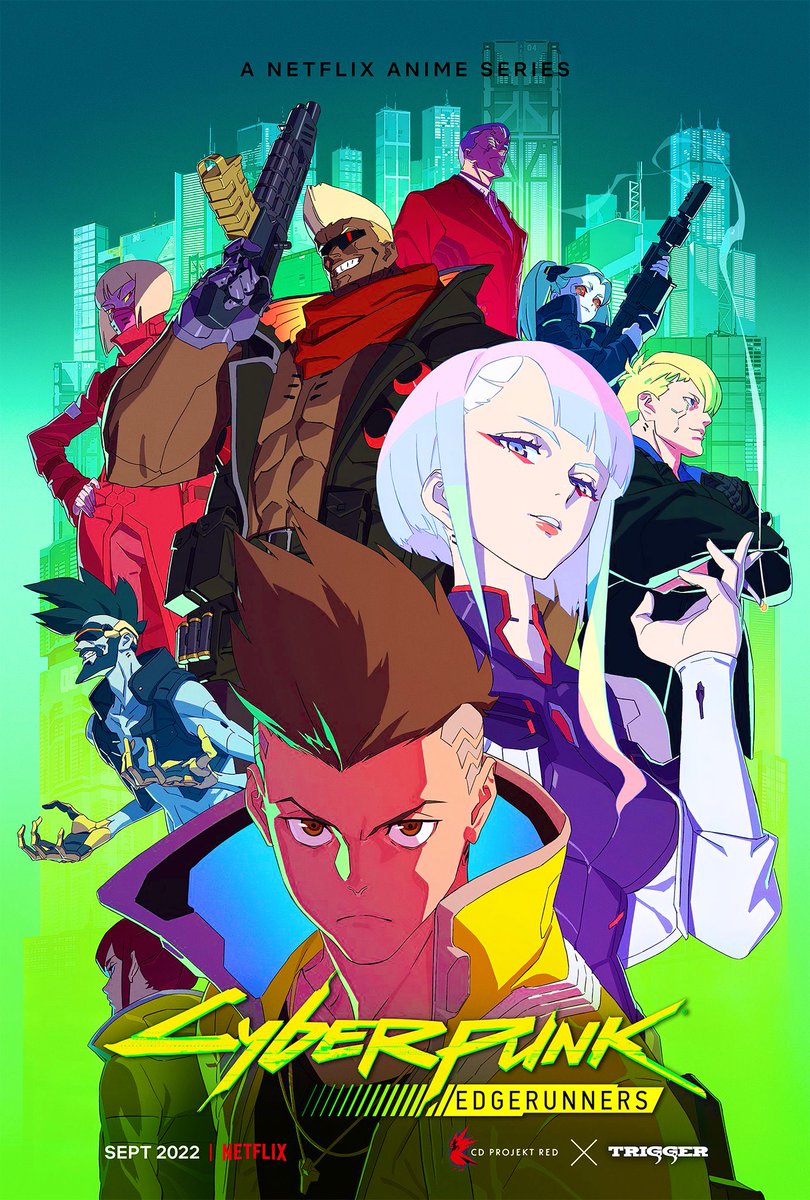 TheRegalReview's tweet photo. Hello Twitter-verse, I’m happy to say that my social media hiatus has concluded. 

We’re checking out #Netfkix’s 10 part video game adaptation ‘Cyberpunk: Edgerunners.’ 

So far, very impressed. Full review on the way soon, chooms! #CyberpunkEdgerunners #Cyberpunk2077 #cdpr https://t.co/jIuKVxqTy2