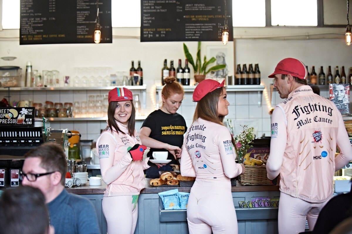 What I love about our charity is that we stand out and often above the crowd! #maleCancerAwareness #awareness #grabYourAttention #moreTea #moreCake