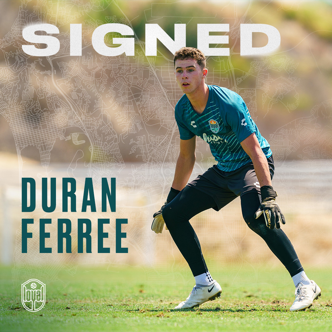 SanDiegoLoyal's tweet image. History. 

We've announced @LoyalSelect GK and San Diego native Duran Ferree as our first-ever academy player to sign a professional contract with the first team.  

📰 bit.ly/3BDisHU

#AlwaysLoyal
