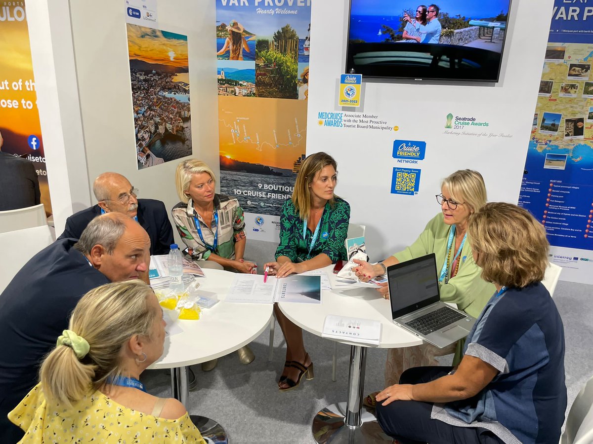 1ère journée au salon Seatrade Med Malaga, la délégation varoise en force pour promouvoir les attraits touristiques de la destination. Un agenda bien rempli. #ccivar #visitVar #mysaintraphael #sainttropeztourisme #officedetourismedefrejus <a href="/CruiseVarPce/">Cruise VarProvence</a>