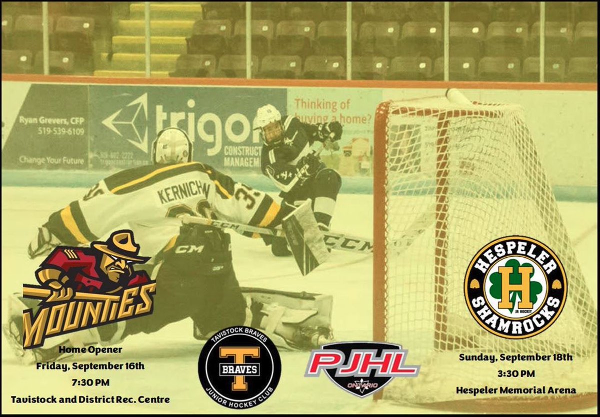 We. Are. Back. Our 2022-2023 Doherty Division campaign kicks off Friday night against the @ParisMounties for our Home Opener. Sunday, we travel to <a href="/HespelerJrC/">Hespeler Shamrocks Junior Hockey Club</a> to take on the Shamrocks.