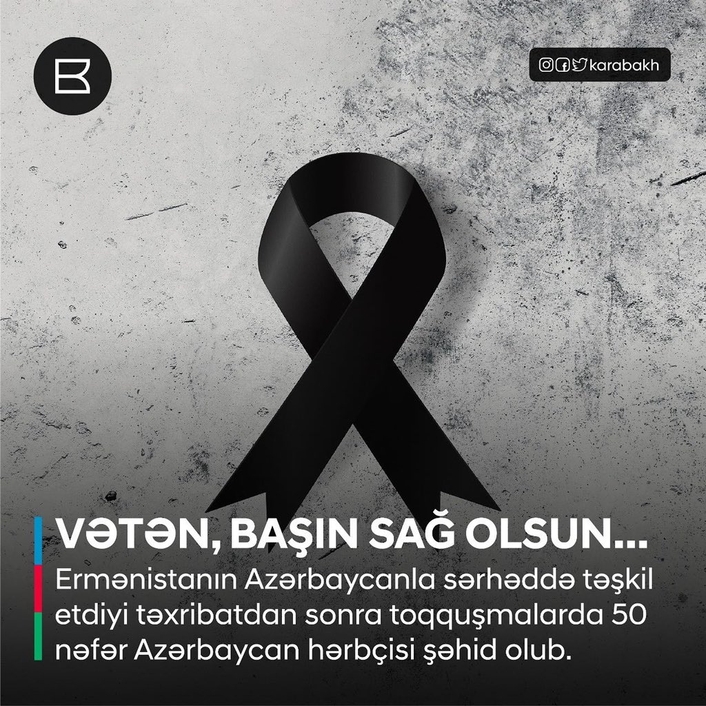 QarabaghAZE's tweet photo. We express our deepest condolences to relatives and the loved ones of the victims. 
May they rest in peace! https://t.co/OTqbHC2xnk