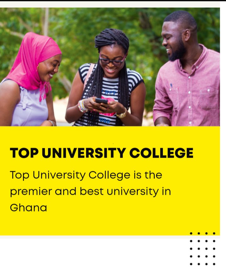 TopUniversityC1's tweet photo. Call for our free U.K Accredited University Certificate Courses at TOP UNIVERSITY COLLEGE....
#Campus Weija Accra-Ghana
#EVERYONE MUST BE EDUCATED 
BACKED BY 🌎 WORLD ORGANIZATIONS LIKE
#UKAID
#UNISOC
#UnitedNations 
#EuropeanUnion 
#AfricanUnion
#ECOWAS https://t.co/c5LsCDNkOU