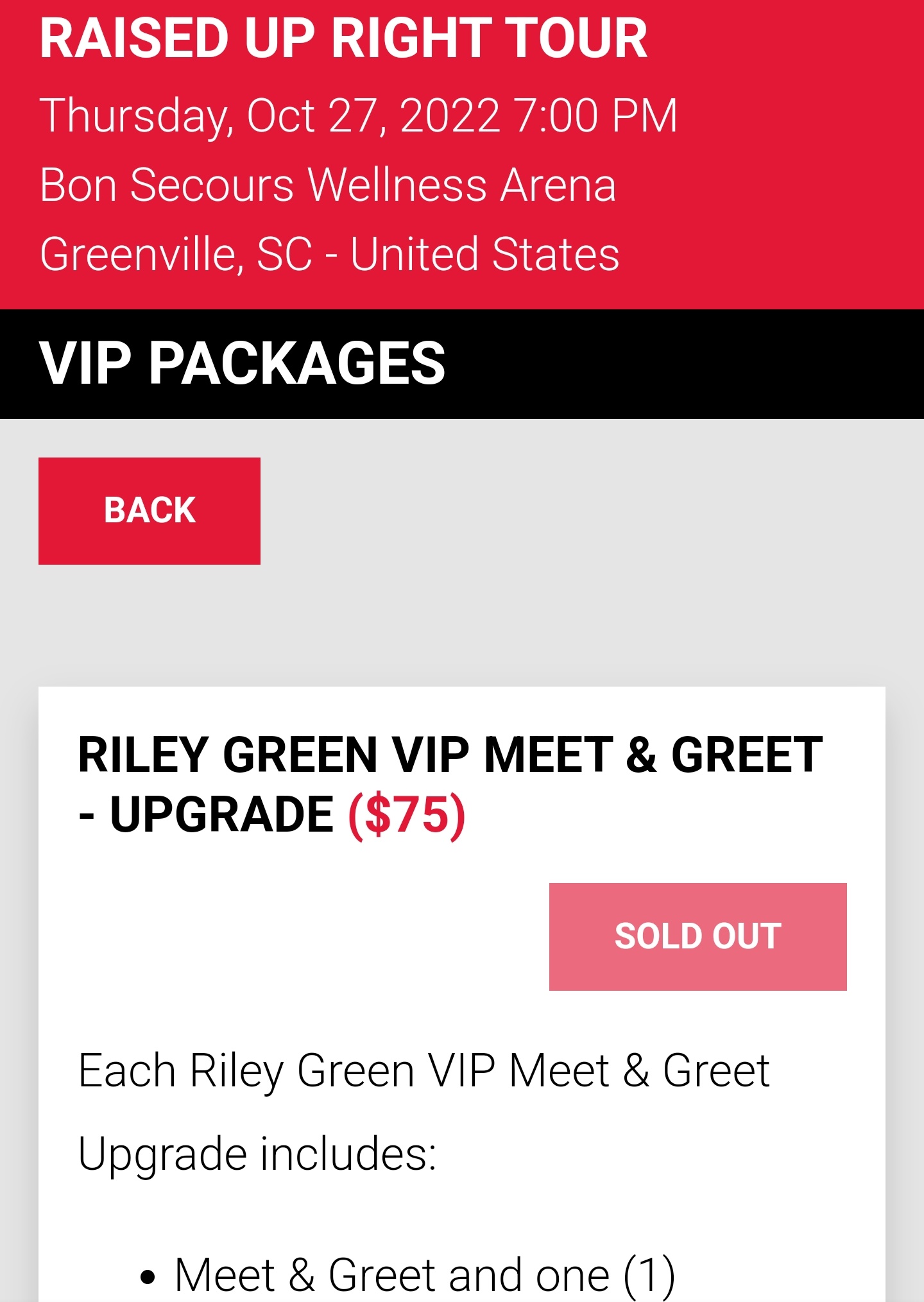 Riley Green on Twitter "Presale tickets and my VIP meet & greet