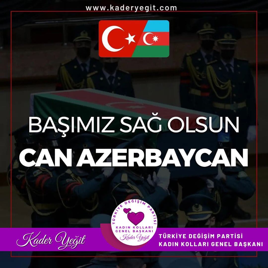 Azerbaycan-Ermenistan sınır hattındaki çatışmalarda şehit olan Azerbaycan ordusunun kahraman askerlerine Allah’tan rahmet, yaralılarımıza acil şifalar diliyoruz. Kardeş Azerbaycan halkının başı sağ olsun. #Azarbaycan 

<a href="/M_Sarigul/">Mustafa Sarıgül</a> 
@TDP_turkiye 
<a href="/TeomanMutlu/">Teoman MUTLU</a> 
<a href="/Azerbaijan/">Azerbaijan 🇦🇿</a>