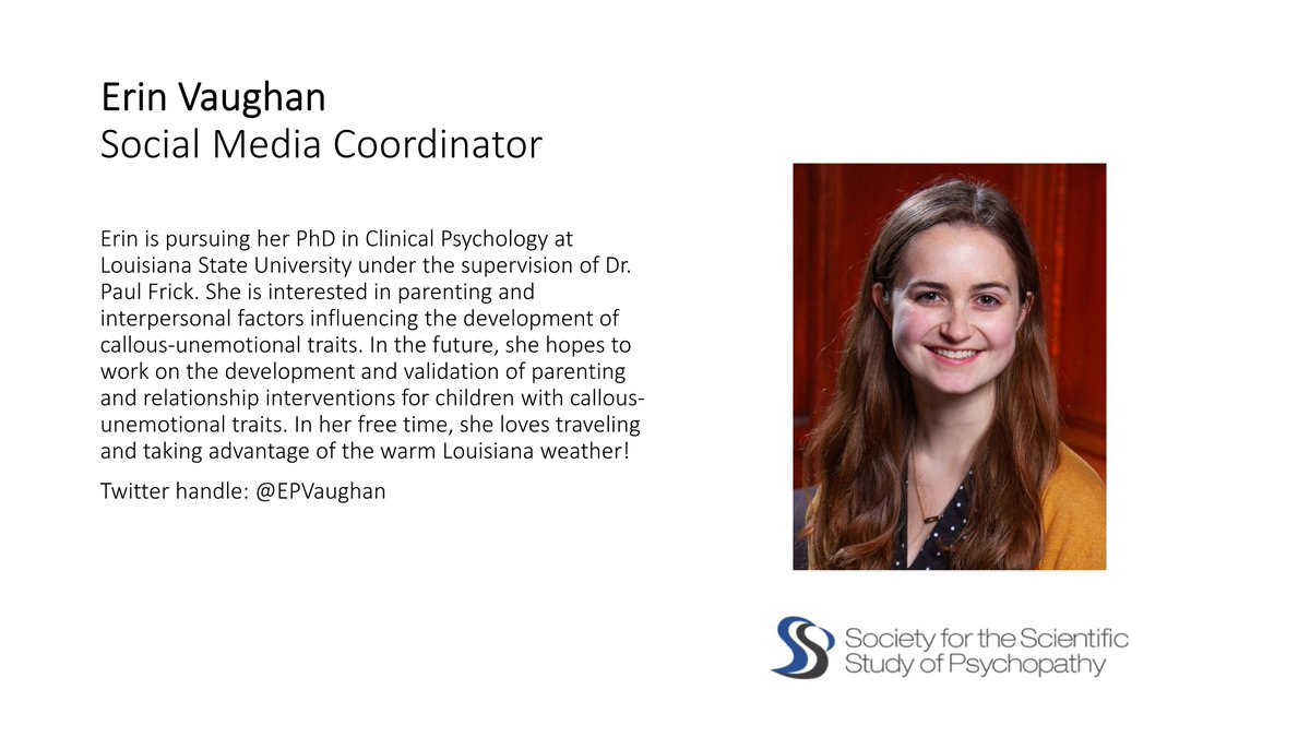 SSSP Students (@ssspstudents) on Twitter photo We are thrilled to welcome our new student committee members! Meet our new Social Media Coordinators, <a href="/D_Atanassova/">Dimana Atanassova</a> and <a href="/EPVaughan/">Erin Vaughan</a>! We are thrilled to welcome our new student committee members! Meet our new Social Media Coordinators, <a href="/D_Atanassova/">Dimana Atanassova</a> and <a href="/EPVaughan/">Erin Vaughan</a>!