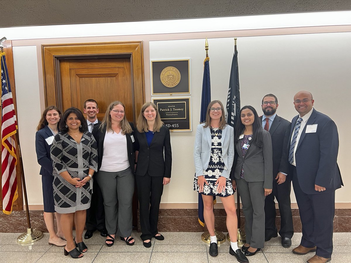 Greatly appreciate meeting with Pat Toomey’s office to advocate for patient access to care #4ourpatients <a href="/ASHPOfficial/">ASHP</a> <a href="/Arpitrx12/">Arpit Mehta</a> <a href="/DEZ_EM_Pharm/">David Zimmerman</a> <a href="/KMEASLES/">Angela Bingham</a> <a href="/KasbekarNish/">Nish Kasbekar</a>