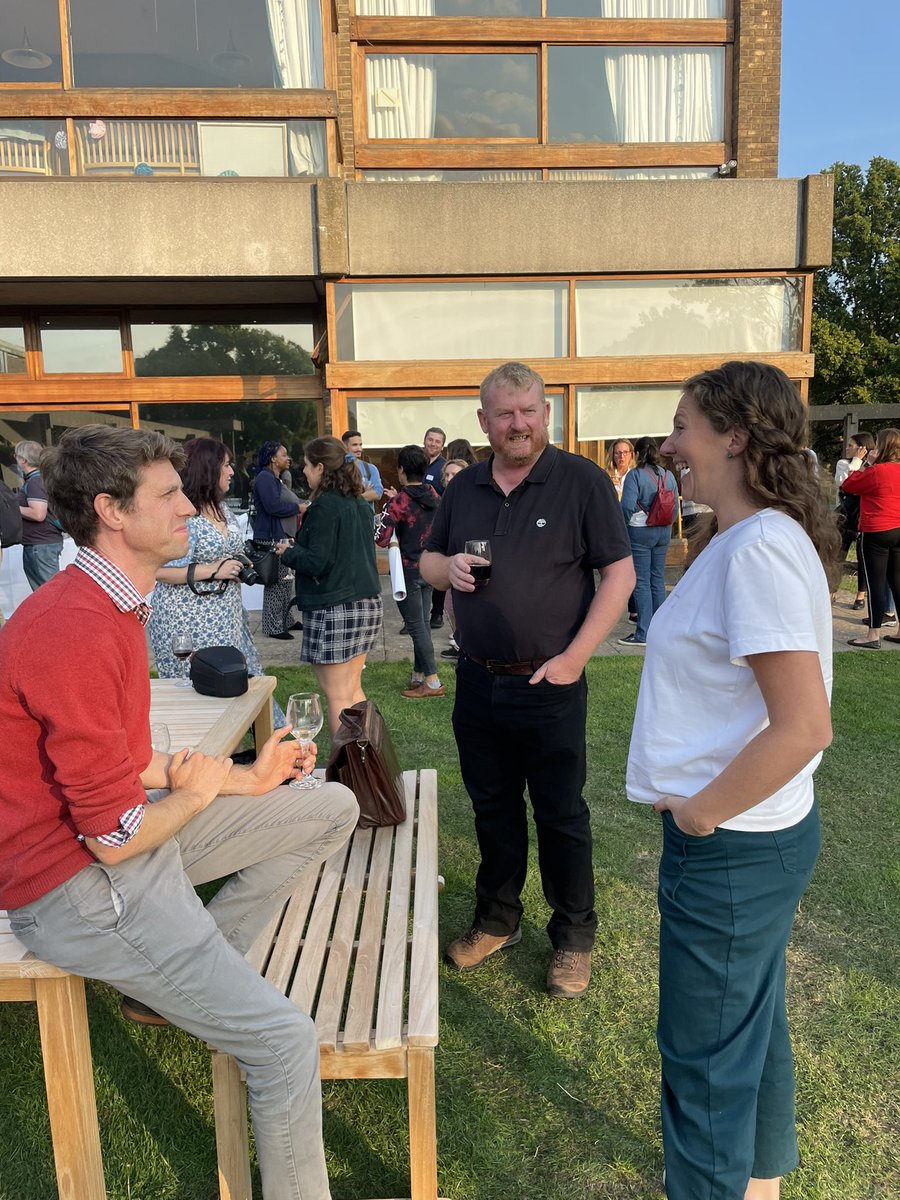 And drinks in the sunshine <a href="/ChurchillCol/">Churchill College</a> to finish up after a wonderful day <a href="/UnivCamPharm/">Dept. of Pharmacology, Univ. Cambridge</a> - including our incoming and outgoing Sheild Professors Mike Edwardson &amp; <a href="/HowarthSci/">HowarthSci</a> &amp; our HOD <a href="/LauraItzhaki/">Laura S Itzhaki</a> - congratulations to all the organisers!