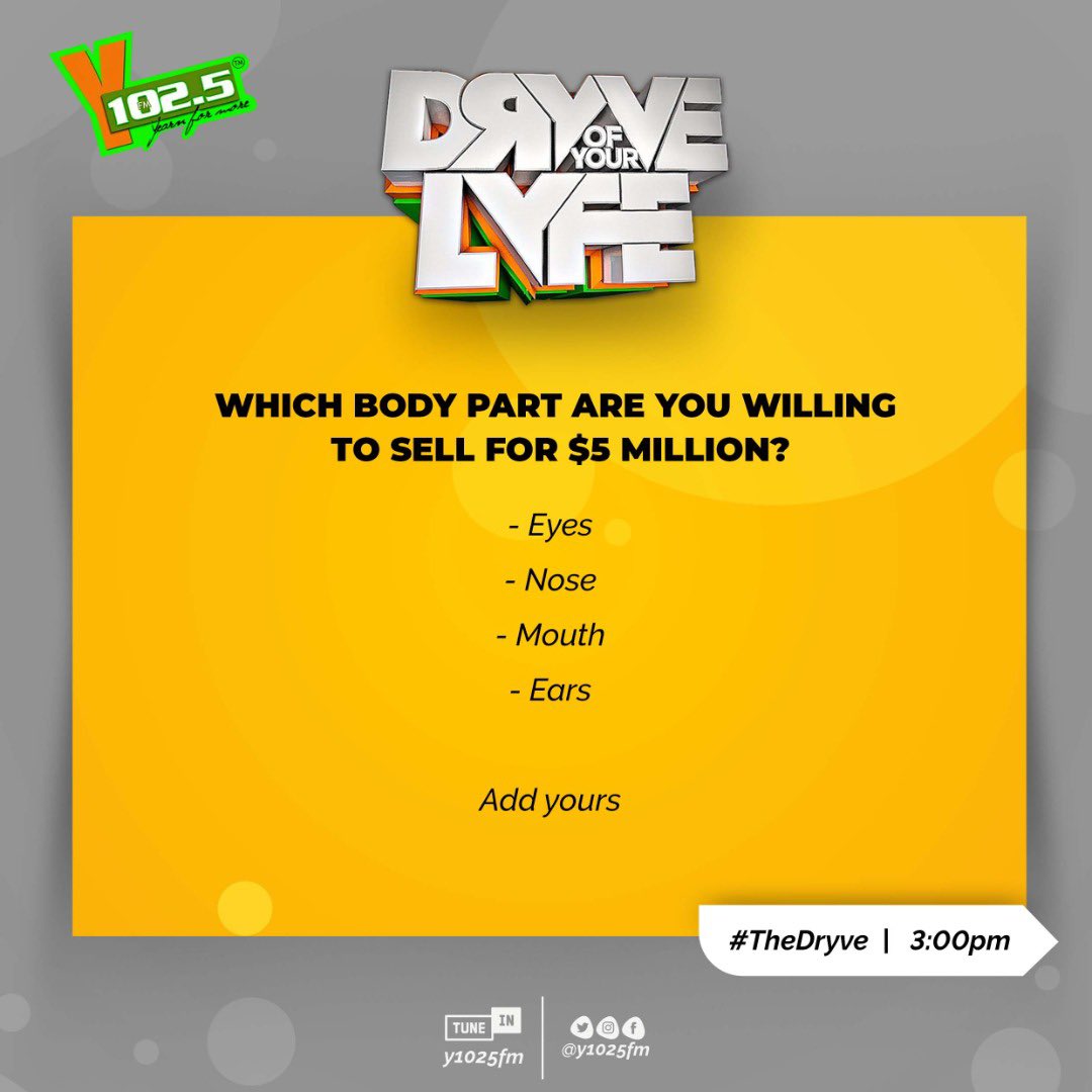 PICK YOUR BRAIN on #TheDrYve 

w/<a href="/KayOfficialGH/">CLOUD 9🕶</a> X <a href="/djbongogh/">Bongo</a> X <a href="/MacleanNketia/">Ɔkɔmfoɔ 📿</a> 

Comment with #TheDrYve