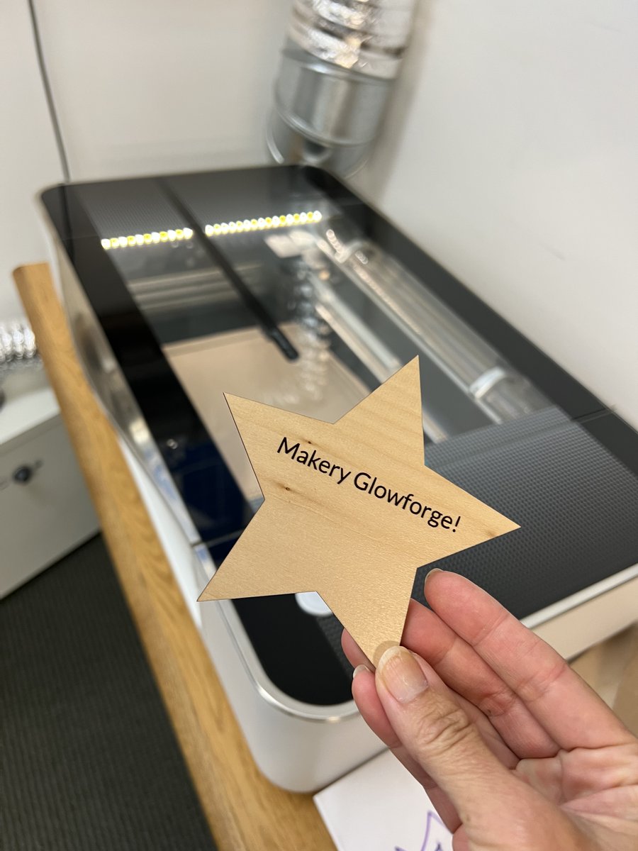 BurkesSchool's tweet image. Upper School faculty had a lesson in the Makery this week to learn how to use the new @glowforge laser cutter and consider how it could support their work with students. #burkes #makersmindset #makery