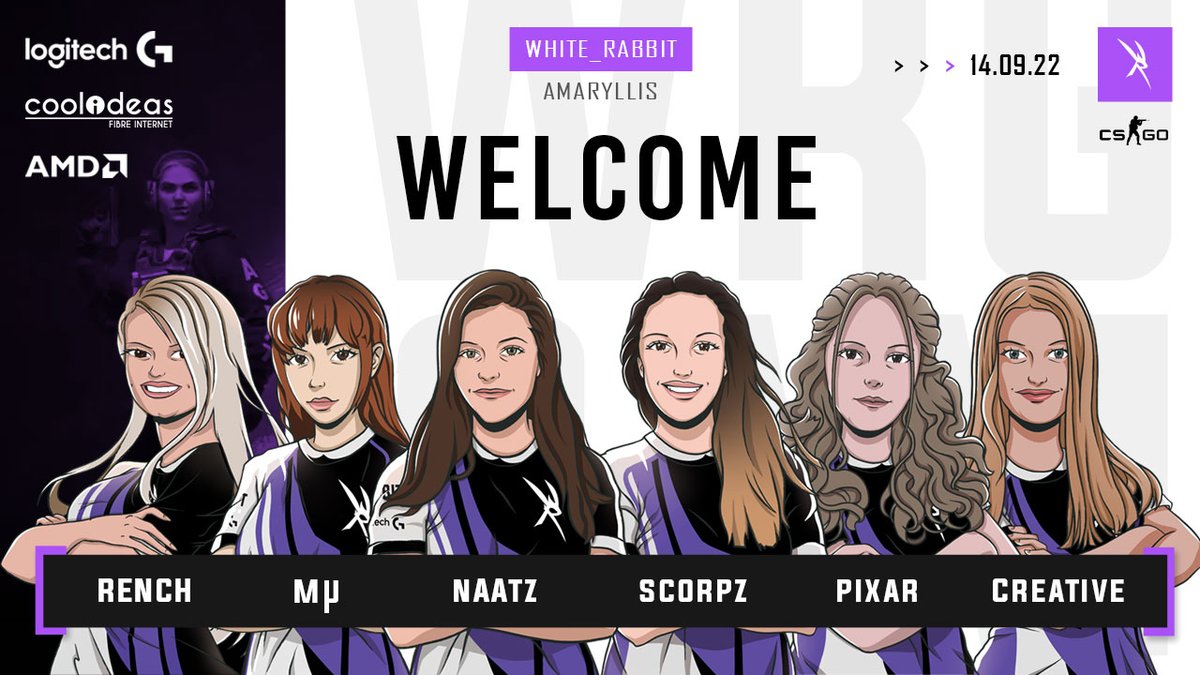 Behind the scenes, we have been working some magic and it's for a good reason!
We are super excited to announce our brand new White Rabbit Amaryllis team. 
Introducing...

#WRA #LogitechG #CoolIdeasISP #AMD #WRG