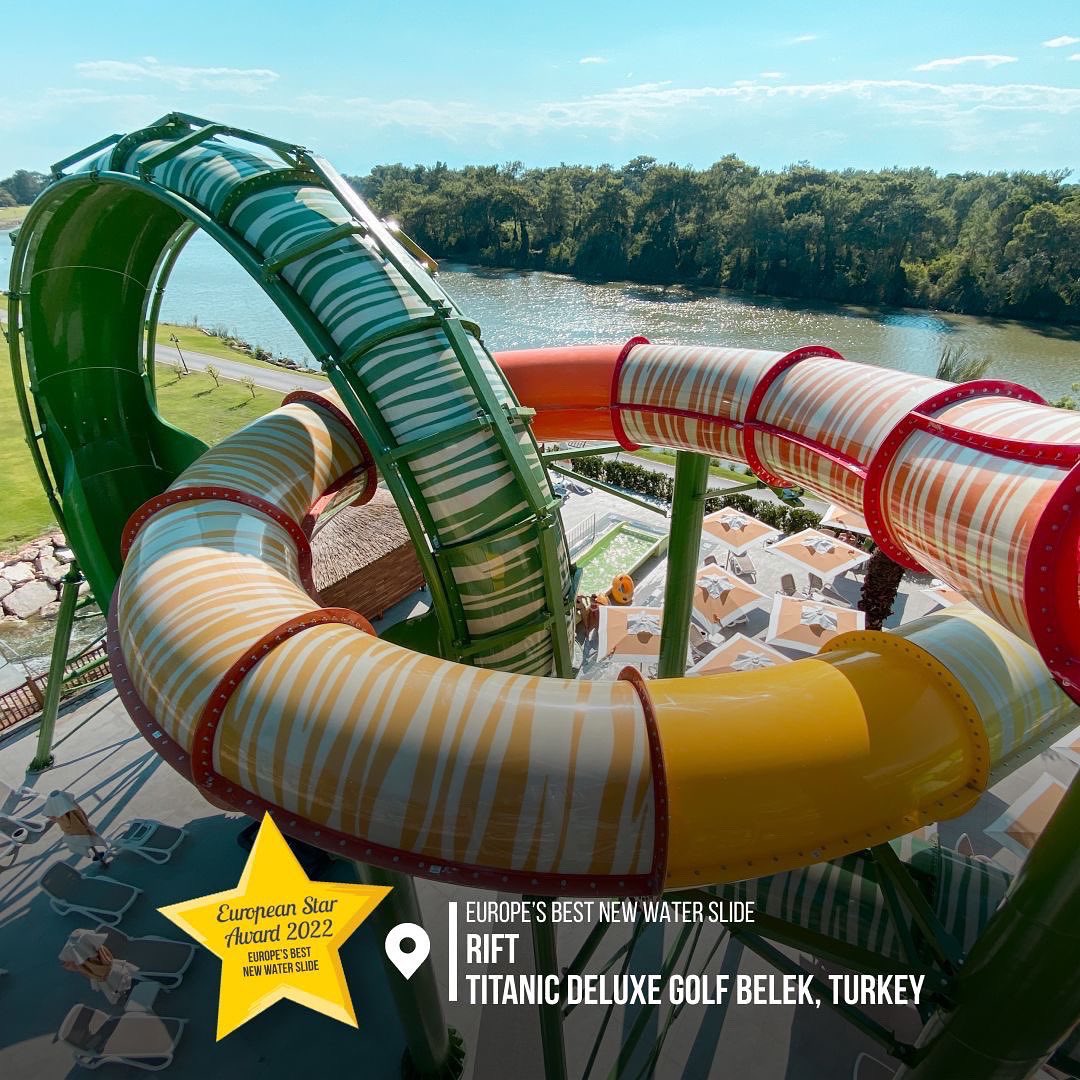bsrpks's tweet photo. It gives us great pleasure to announce that our signature waterslides and projects have been chosen as Europe’s Best by Kirmes Park &amp; Revue recognizes entrepreneurship, courage, and innovation within the European theme park industry. @polingroup @PolinWaterparks @FuturaForm https://t.co/4WcVJn5taB
