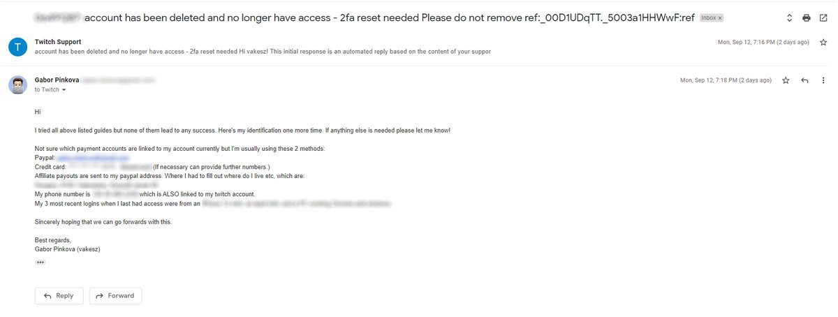 vakeszqe's tweet photo. @TwitchSupport I reopened the ticket provided every information mostly posibble but didn't even receive a single response. 

See here: https://t.co/dsMtG1KGf5
