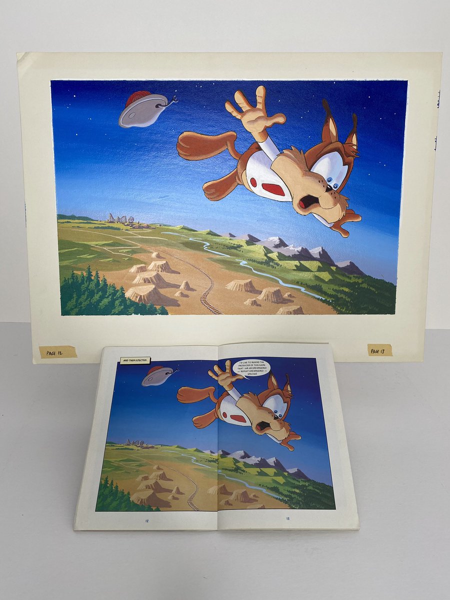 OriginalVideoGameArt on Twitter "Page 1213 Bubsy in Claws Encounters