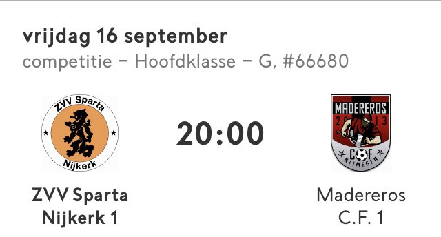 Aankomende vrijdag speelt ZVV Sparta de eerste thuiswedstrijd in de competitie. Om 20.00 uur wordt er afgetrapt in <a href="/sporthalcorlaer/">Sporthal Corlaer</a>. U bent van harte uitgenodigd!