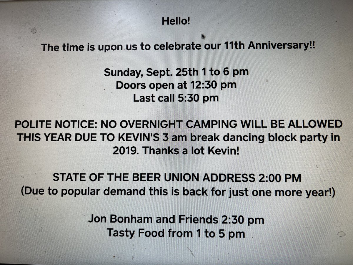 TheCivilLife's tweet image. The time has come for another Anniversary Party!  Sunday Sept 25th!  State of the Beer Union will be at 2 pm! Jon Bonham and friends play at 2:30 pm! Food and you guessed it Beer!!