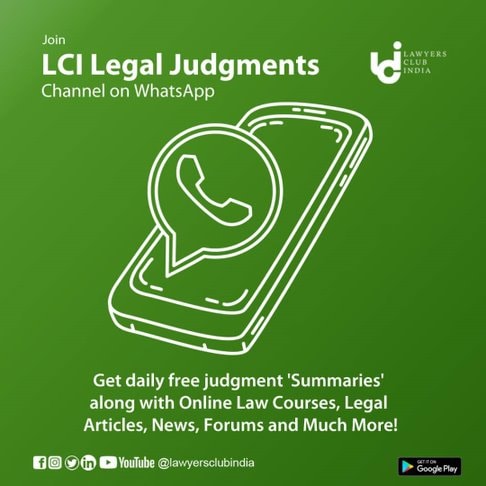 Lawyersclub's tweet photo. Daily Judgment Summaries, Articles and Forums (By Practicing Advocates) : All for FREE for the whole legal fraternity!
Join LAWyersClubIndia Whatsapp group today! DM/Comment for the link!
Team LCI
Raise the BAR!
#judgementsummary #latestrulings #whatsapp #whatsappgroupinvite https://t.co/mEEkNgaLdZ