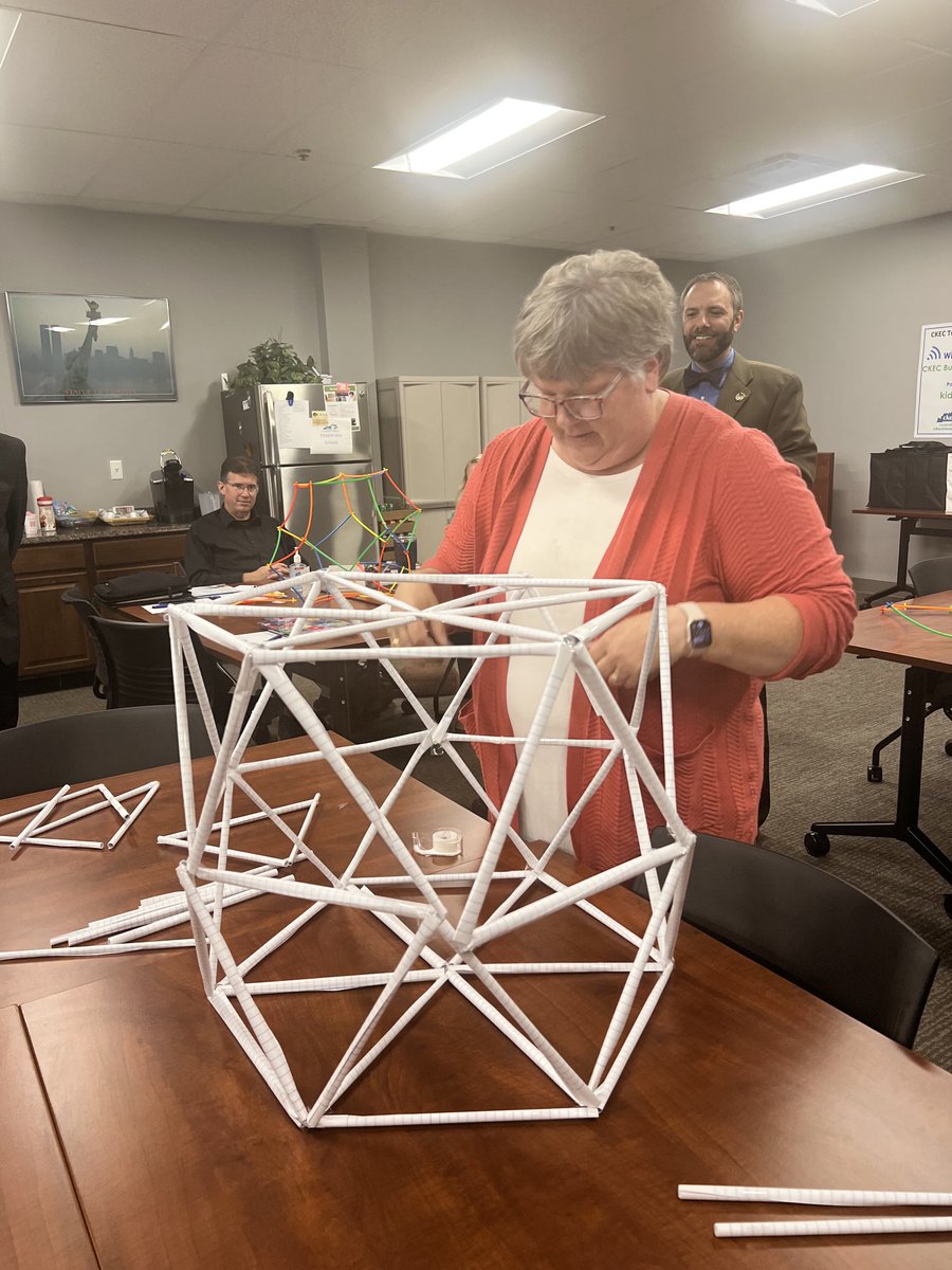stemboss's tweet photo. Building a geodesic dome aviary as part of a Defined Learning PBL with. Central KY education leaders https://t.co/Bvmno4yg5u