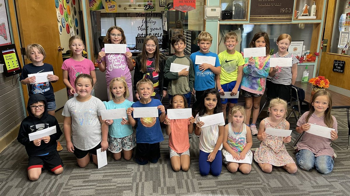 meyer_tech's tweet photo. Expedition Summer Learning prizes came in today!  Thank you to Runza, Sam and Louie’s, Cedar Lanes, The Fox Theater, and the Raidermade Coffee Shop for sponsoring the prizes! @Sidney_Raiders https://t.co/fSRFUljY2a